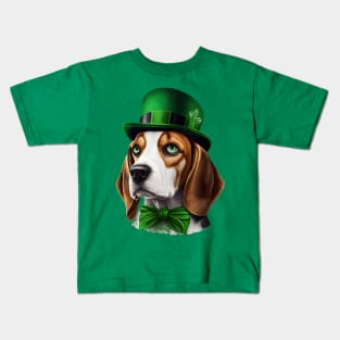 Beagle St. Patrick's day Kids T-Shirt